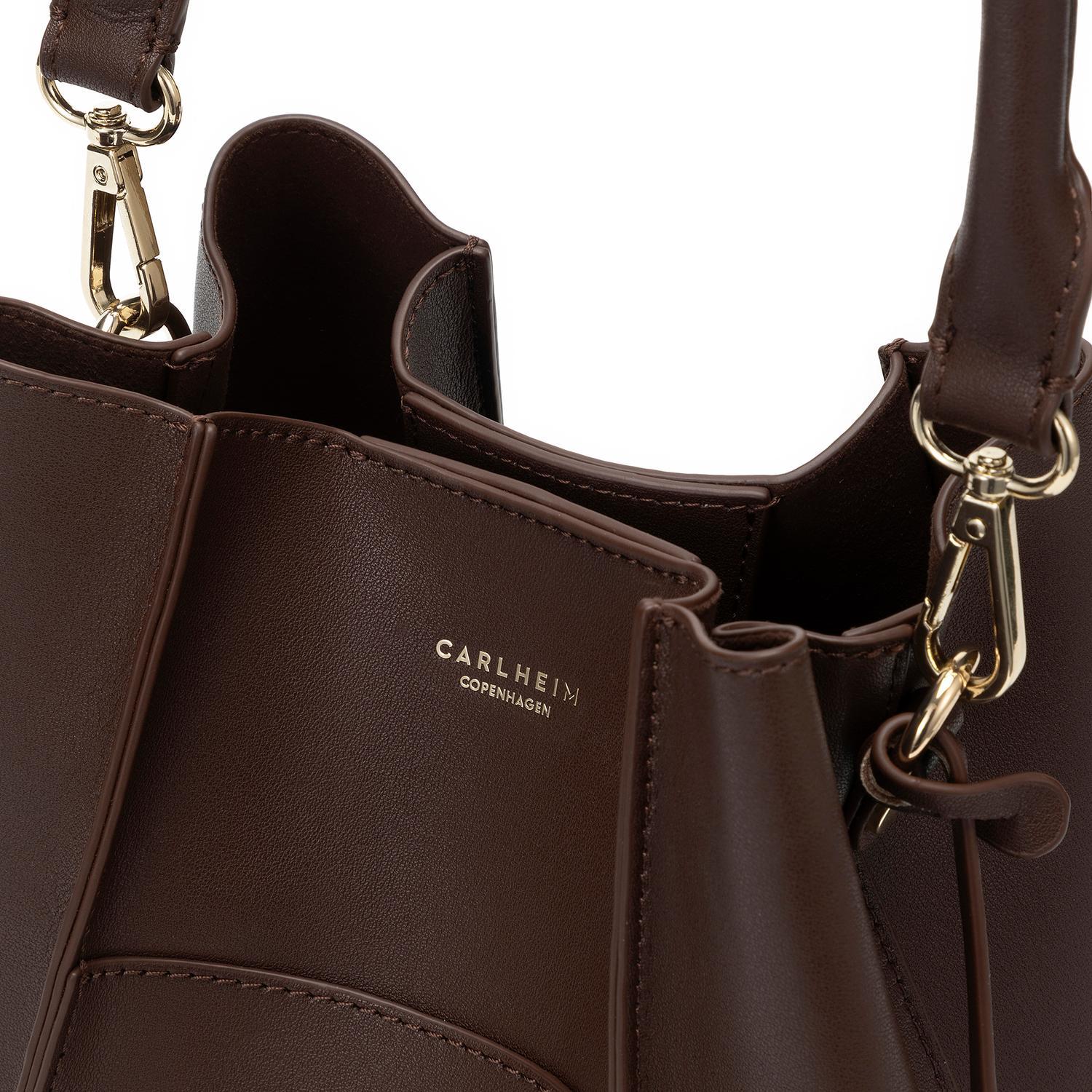 Adaline Genuine Leather Handbag (Brown)