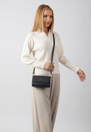 Scarlett Genuine Leather Handbag (Black)