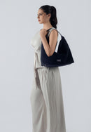 Eliana Suede Handbag (Black)