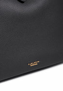 Ellie Genuine Leather Handbag (Black)