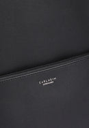 Louvre Genuine Leather Backpack (Black)