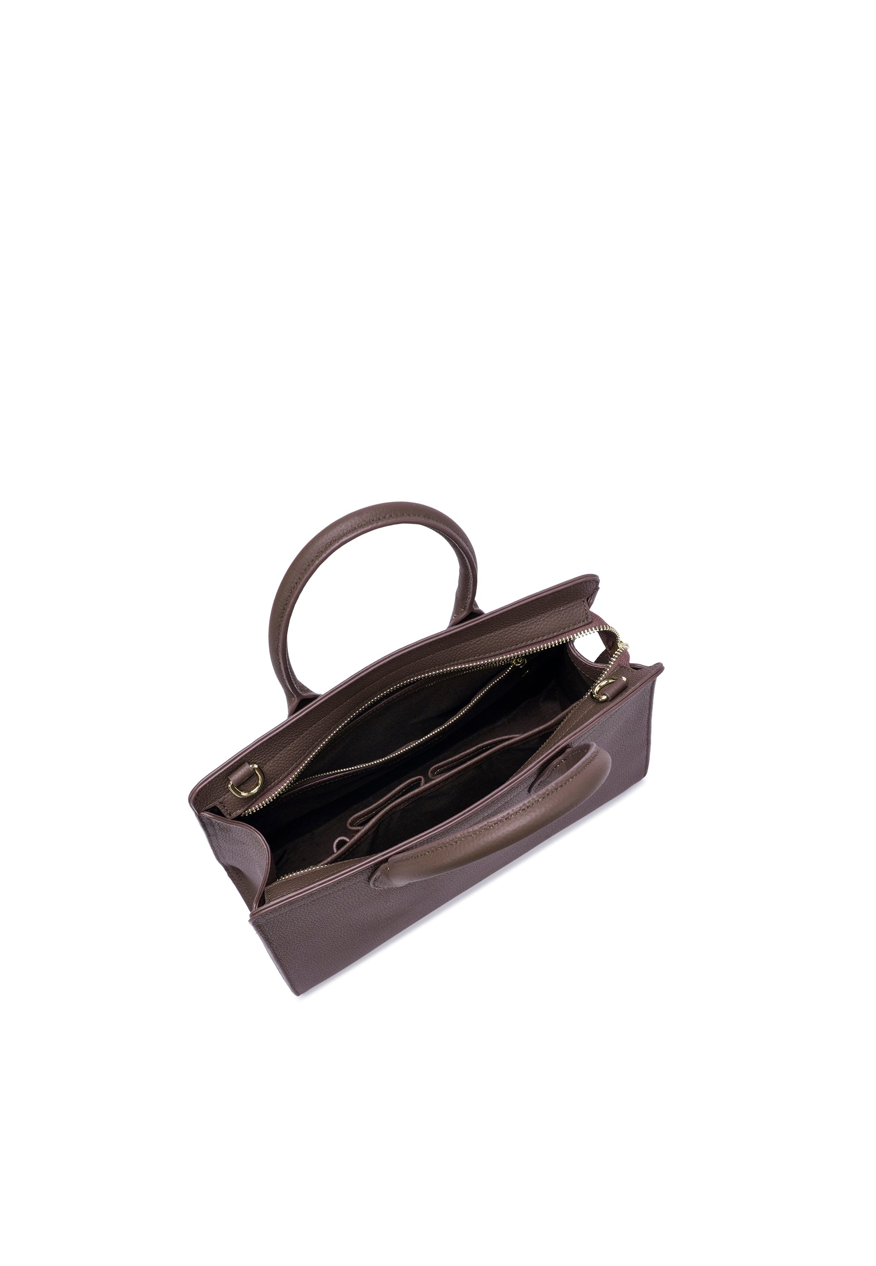 Nora Genuine Leather Handbag (Brown)