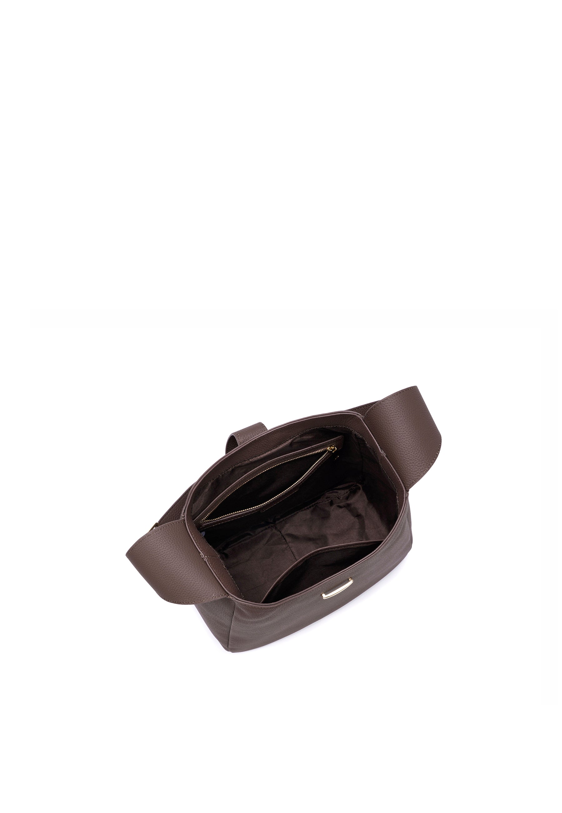 Ellie Genuine Leather Handbag (Brown)