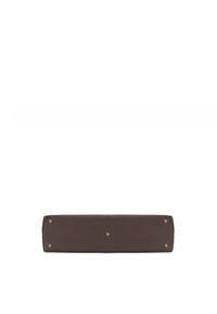 Madeline Genuine Leather Handbag (Brown)