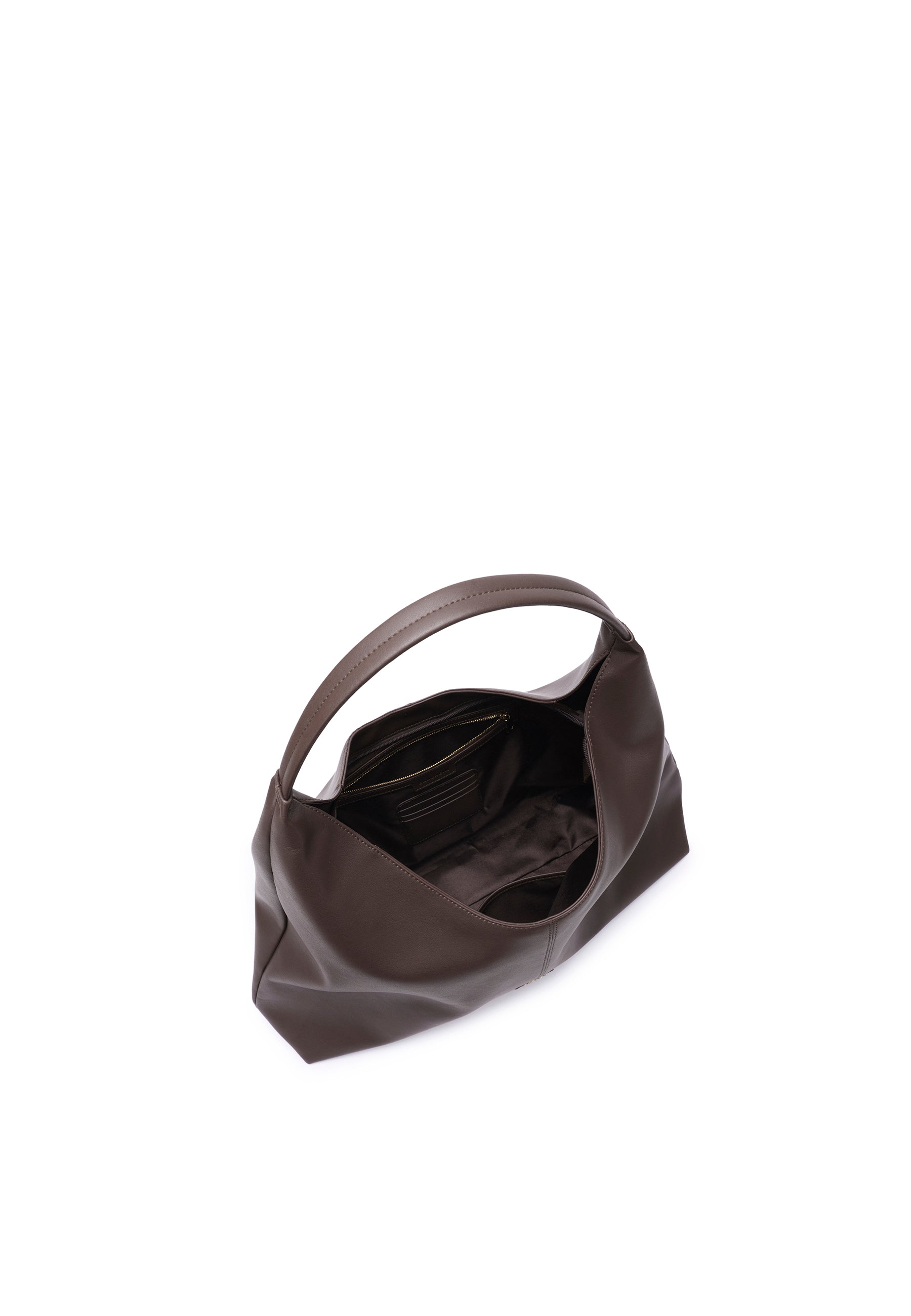 Madeline Genuine Leather Handbag (Brown)