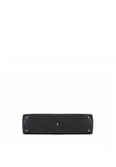 Madeline Genuine Leather Handbag (Black)