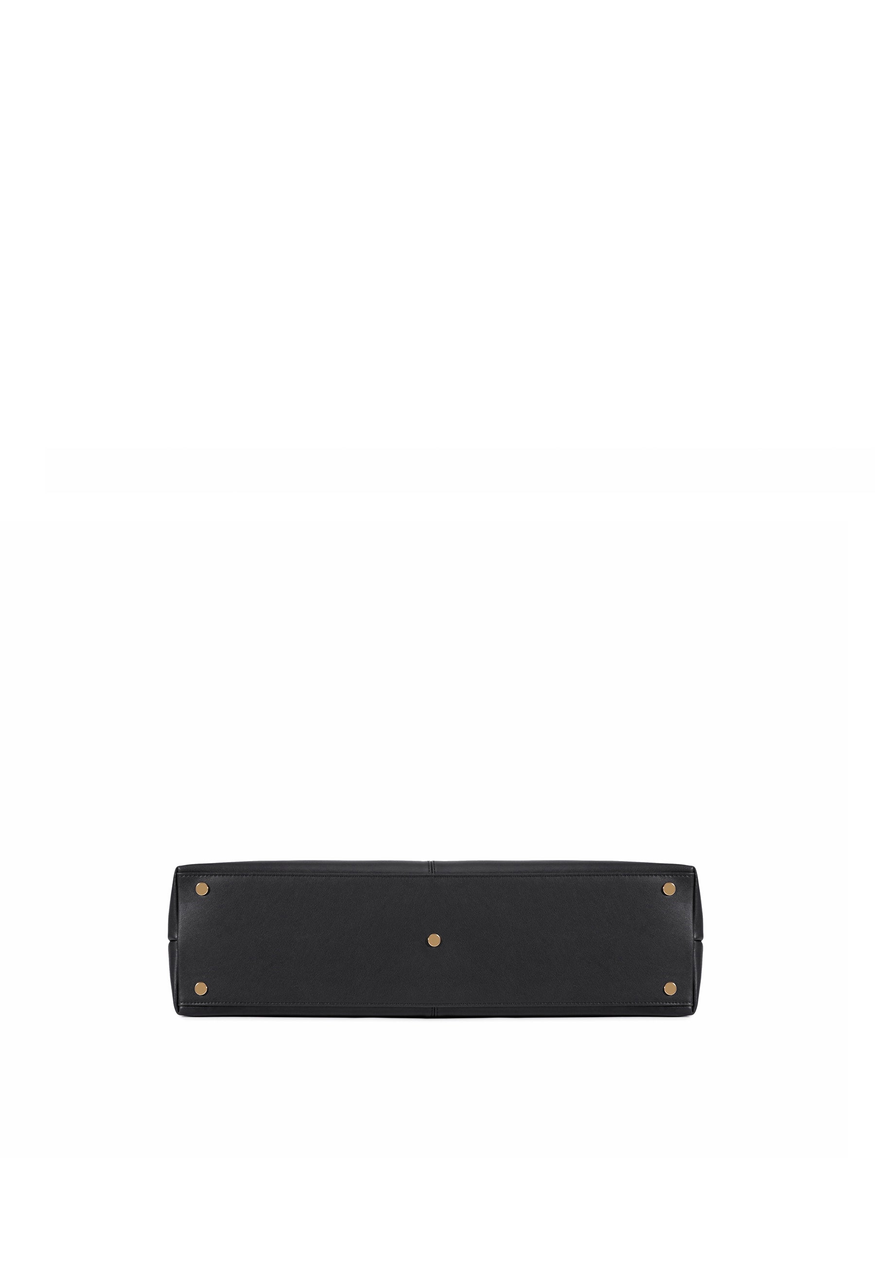 Madeline Genuine Leather Handbag (Black)