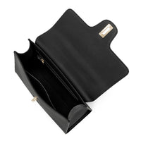 Estelle Genuine Leather Handbag (Black)