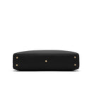 Evelyn Genuine Leather Handbag (Black)