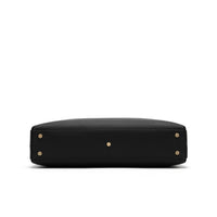 Evelyn Genuine Leather Handbag (Black)