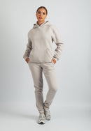 Harper Branded Hoodie (Stone)