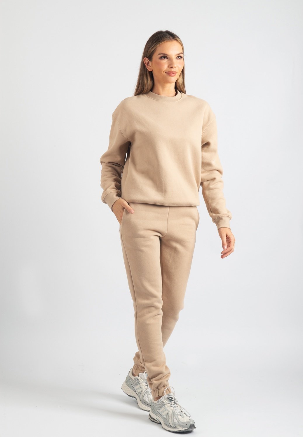 Harper Branded Sweatshirt (Tan)