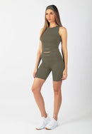 Serenita Shorts 8" (Pink Taupe)