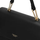 Sophia Genuine Leather Handbag (Black)