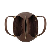 Stella Genuine Leather Handbag (Brown)