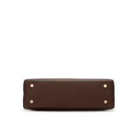 Vera Genuine Leather Handbag (Brown)