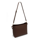 Victoria Genuine Leather Handbag (Brown)
