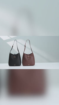 Emily Genuine Leather Handbag (Brown)