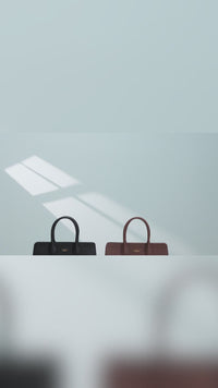 Nora Genuine Leather Handbag (Black)