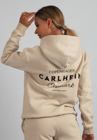 Harper Branded Hoodie (Beige)